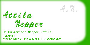 attila nepper business card